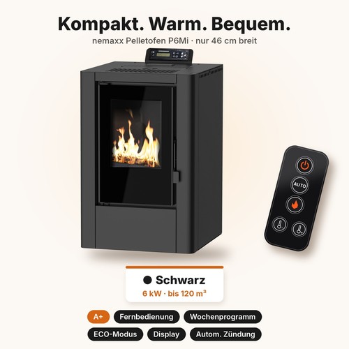 Stufa pellet nemaxx p6mi 6 - p6mi,
