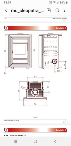 Stufa pellet usata - a,