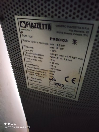 Stufa pellet usata - stufa, a